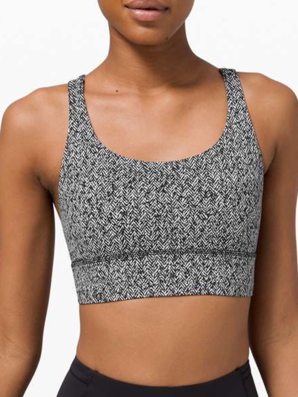 Lululemon Athletica Women’s Black and White Sports Bra
